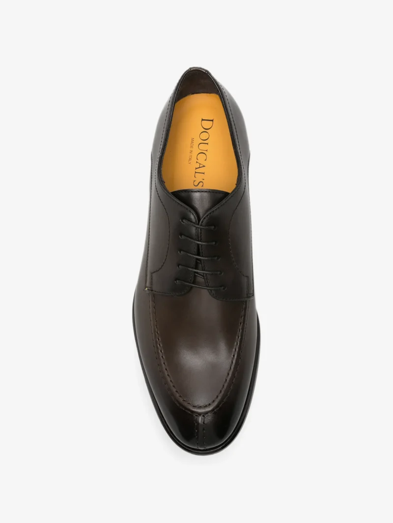 Pantofi Doucal's Deco Lace-up maro - imagine 4