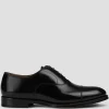 Pantofi Doucal's Leather Oxford negru