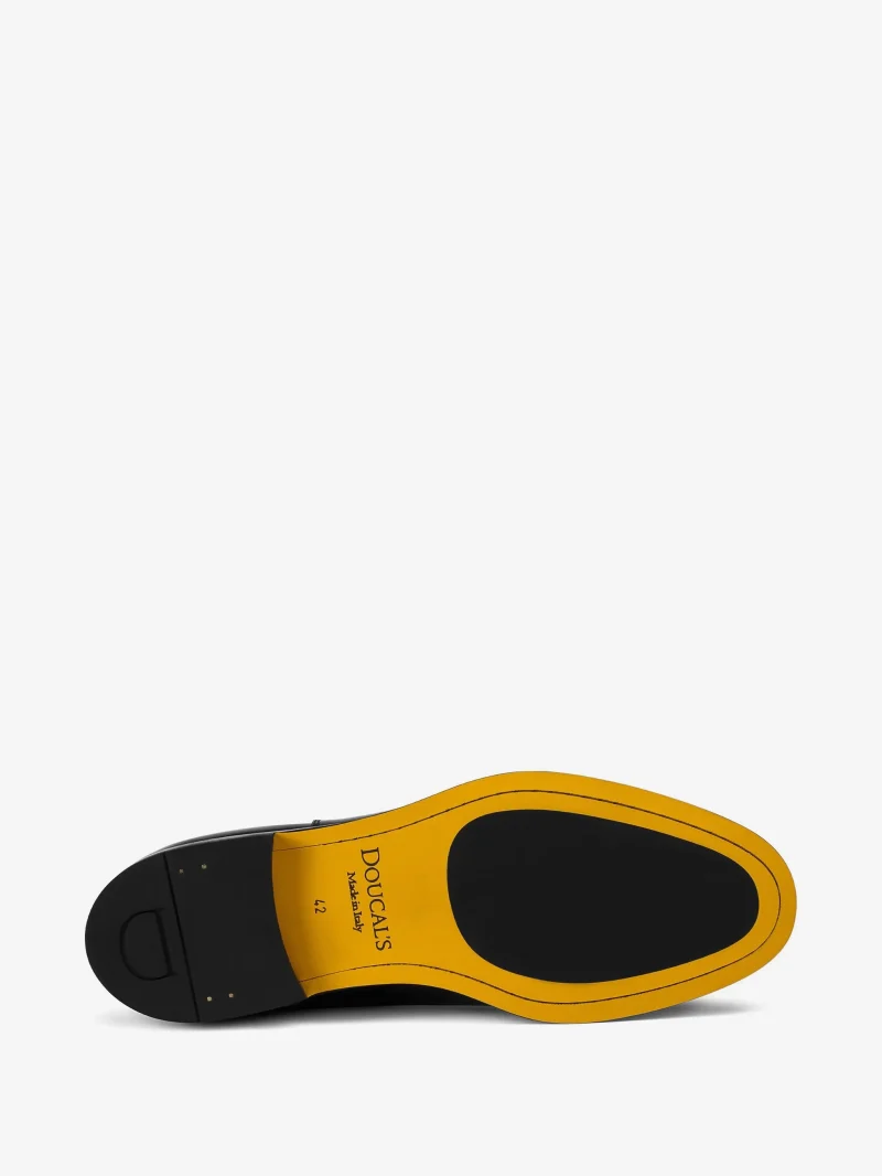 Pantofi Doucal's Leather Oxford negru - imagine 4