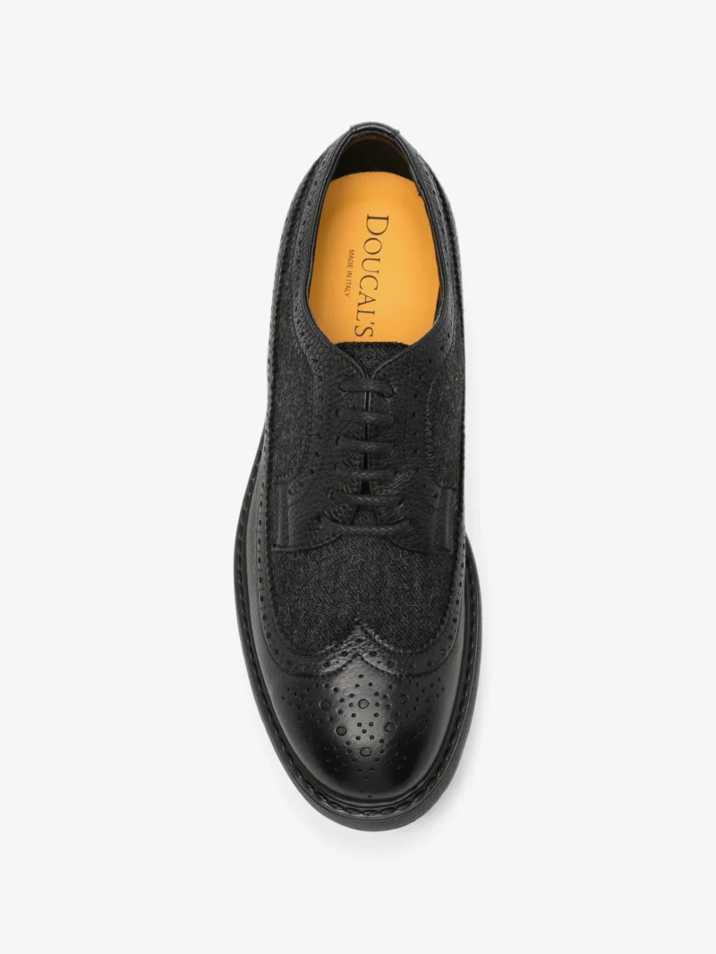 Pantofi Doucal's Ramon Brogue negru - imagine 4