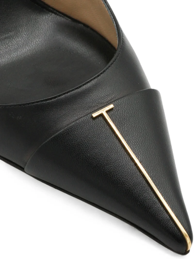 Pantofi pumps Tom Fotrd T-line Slingback negru - imagine 4