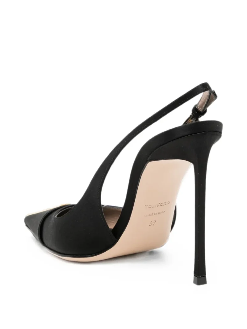 Alternative view of Pantofi Tom Ford Crystal-Embellished Slingback negru