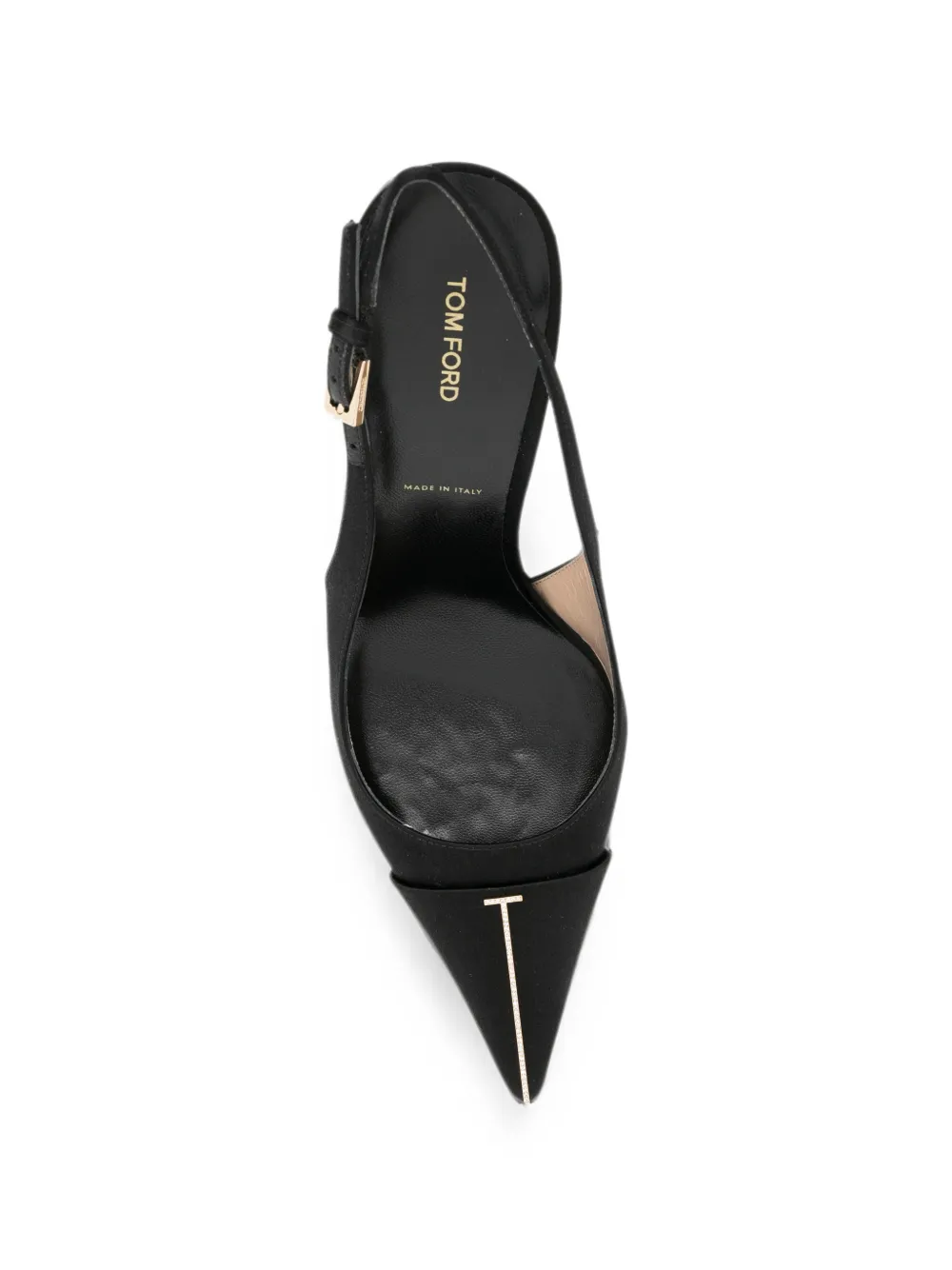 Pantofi Tom Ford Crystal-Embellished Slingback negru - imagine 4