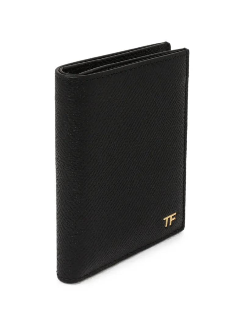 Alternative view of Portofel Tom Ford Small Grain Leather Folding negru