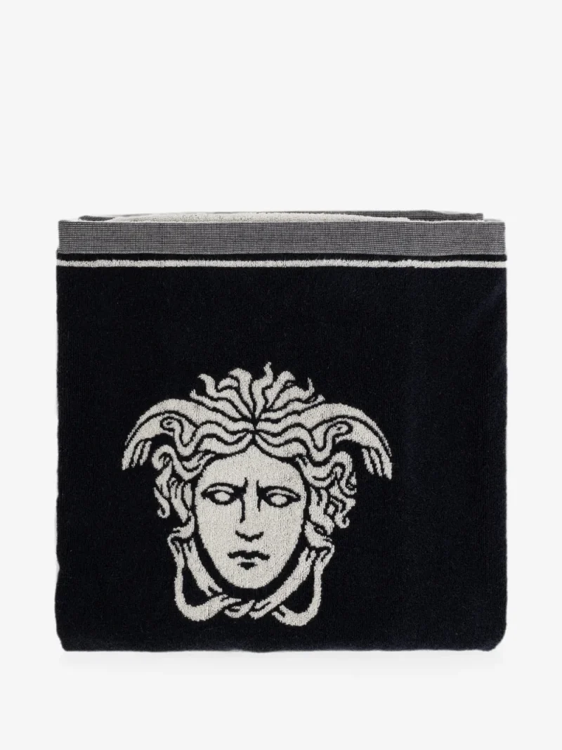 Prosop Versace Home Jacquard Medusa-Head Bath negru