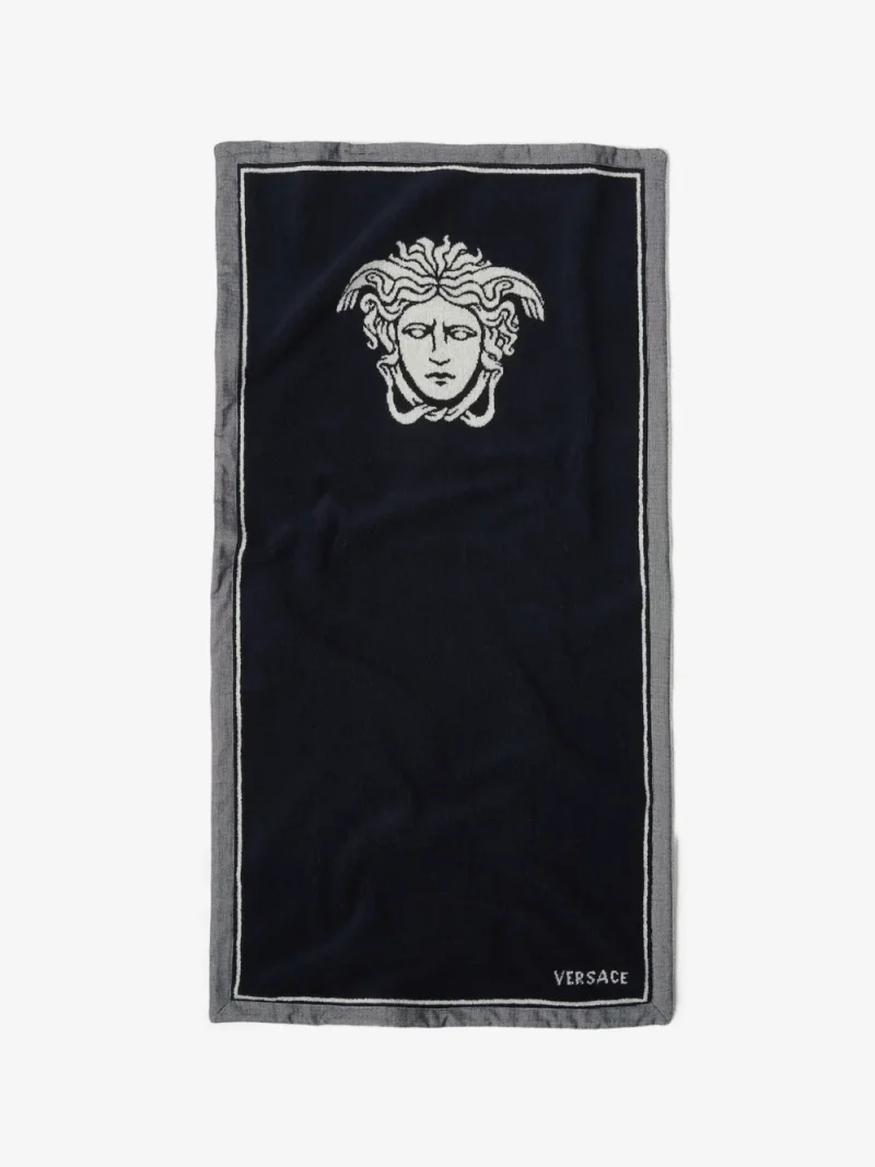 Prosop Versace Home Medusa Head-Motif Bath bleumarin