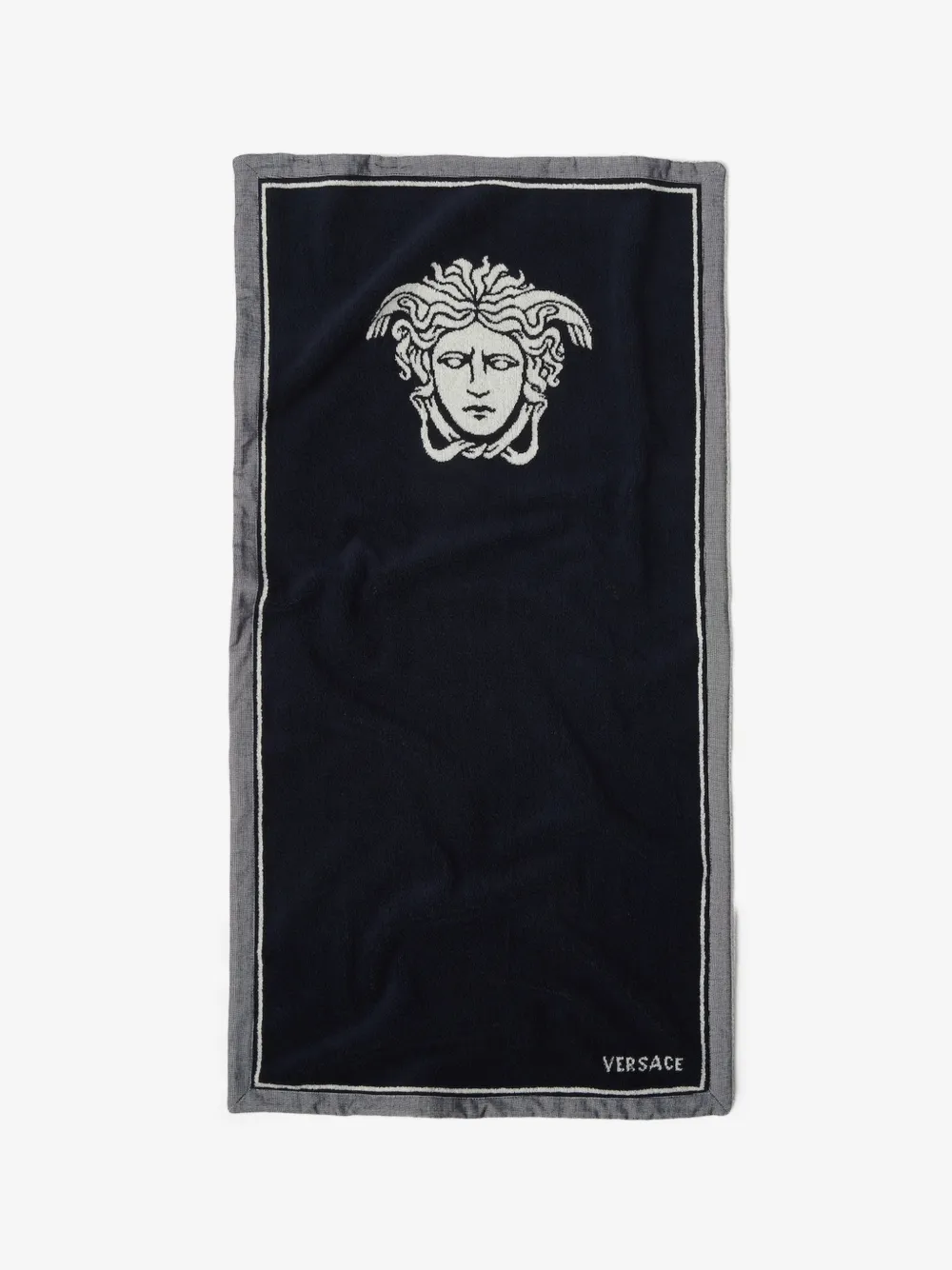 Prosop Versace Home Medusa Head-Motif Bath bleumarin