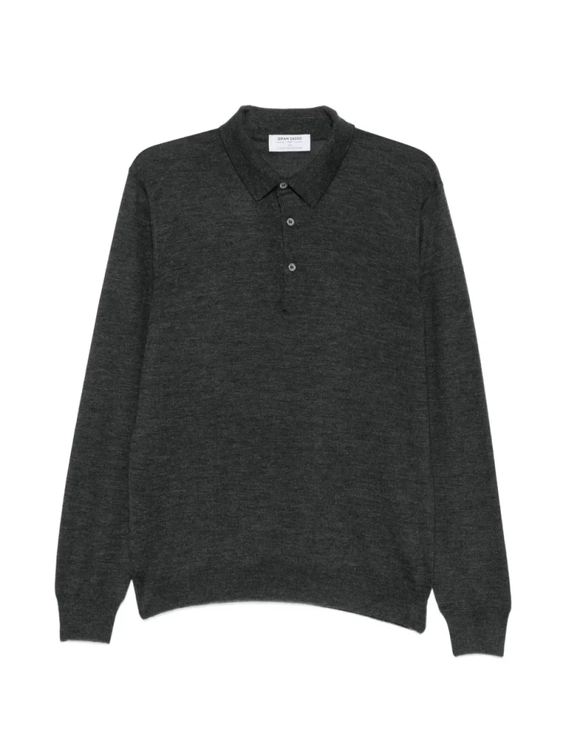 Pulover Gran Sasso Button-Fastening gri