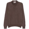 Pulover Gran Sasso Button-Fastening maro