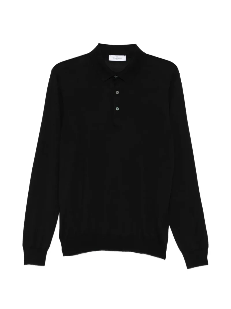 Pulover Gran Sasso Button-Fastening negru