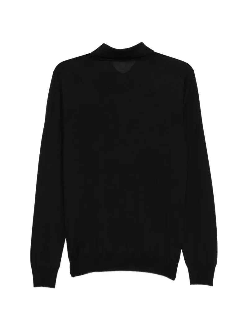 Alternative view of Pulover Gran Sasso Button-Fastening negru