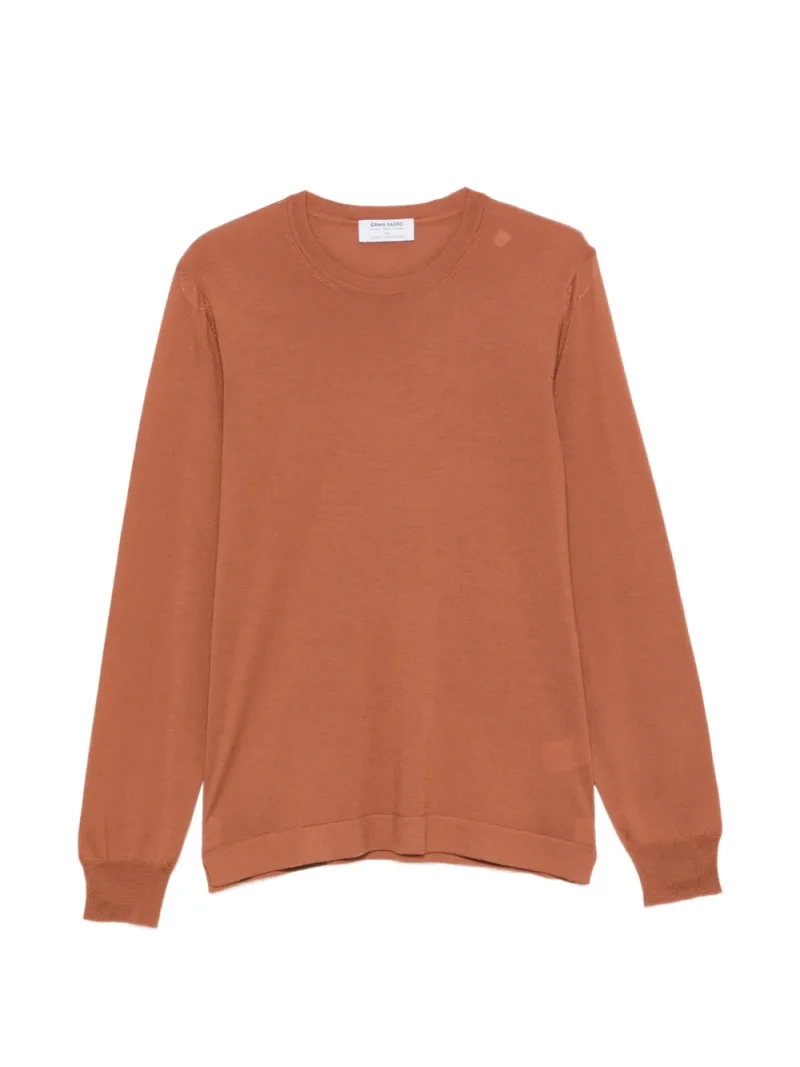 Pulover Gran Sasso Crew-Neck Wool portocaliu