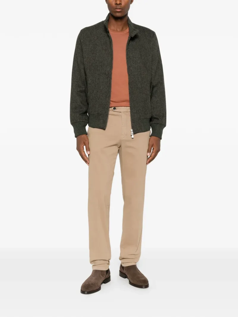 Pulover Gran Sasso Crew-Neck Wool portocaliu - imagine 4