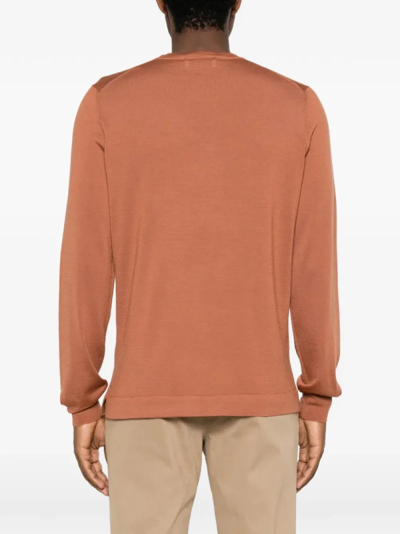 Alternative view of Pulover Gran Sasso Crew-Neck Wool portocaliu
