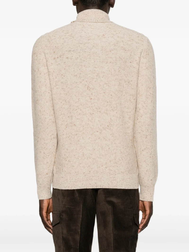 Alternative view of Pulover Gran Sasso Diamond-Knit Roll-Neck bej