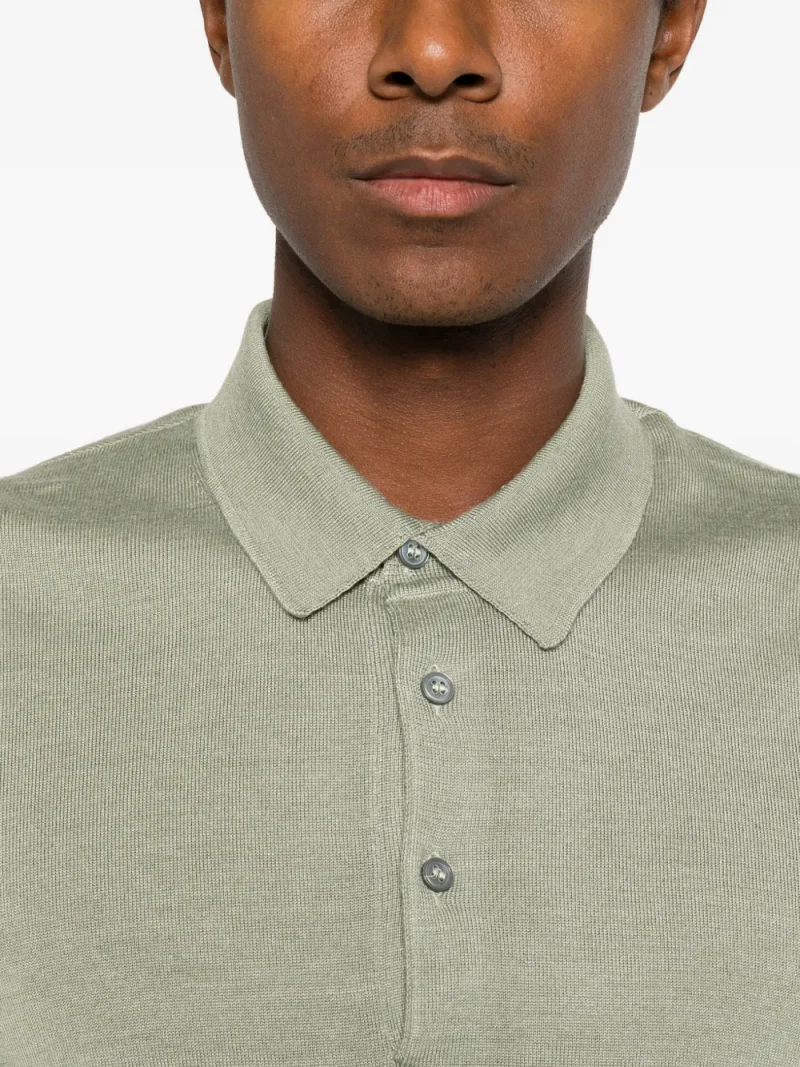 Pulover Gran Sasso Long-Sleeve Polo khaki - imagine 5