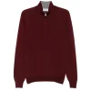 Pulover Gran Sasso Quarter Zip visiniu