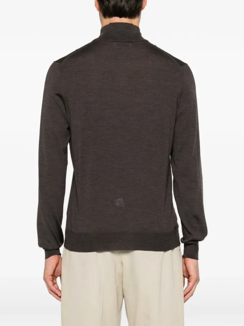 Alternative view of Pulover Gran Sasso Quarter-Zip Wool maro