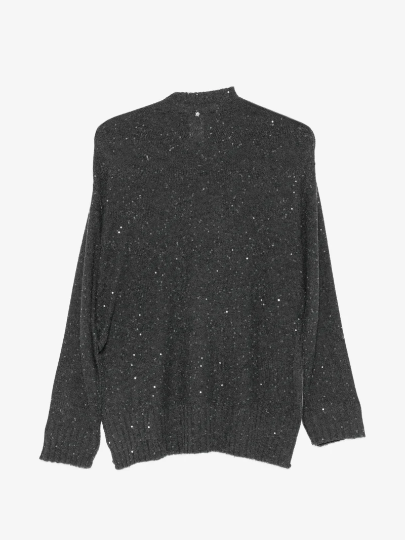 Alternative view of Pulover Lorenta Antoniazzi sequin-embellished side-slit