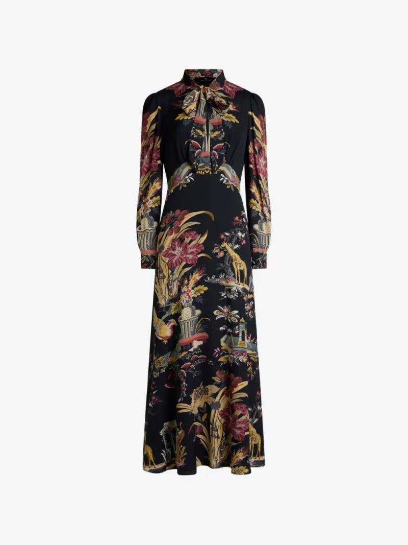 Rochie maxi Etro Silk Printed multicolor