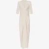 Rochie maxi LouLou de Saison Willa Gathered ecru