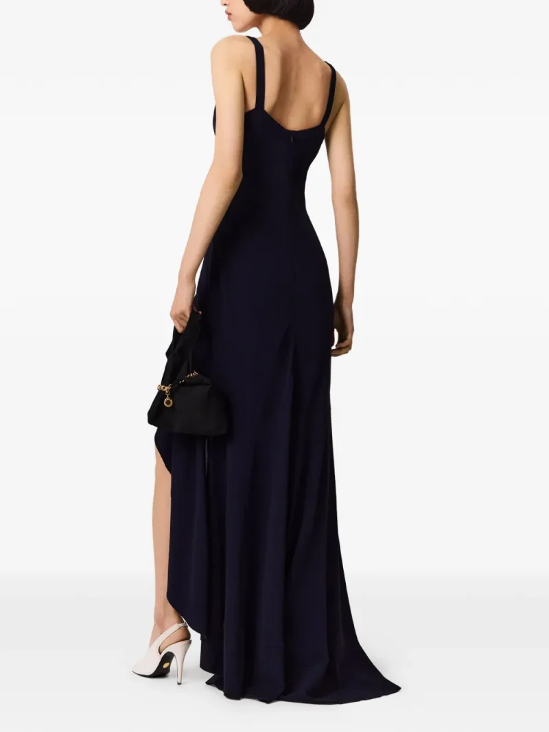 Alternative view of Rochie maxi Stella McCartney Ruffled Asymmetric bleumarin