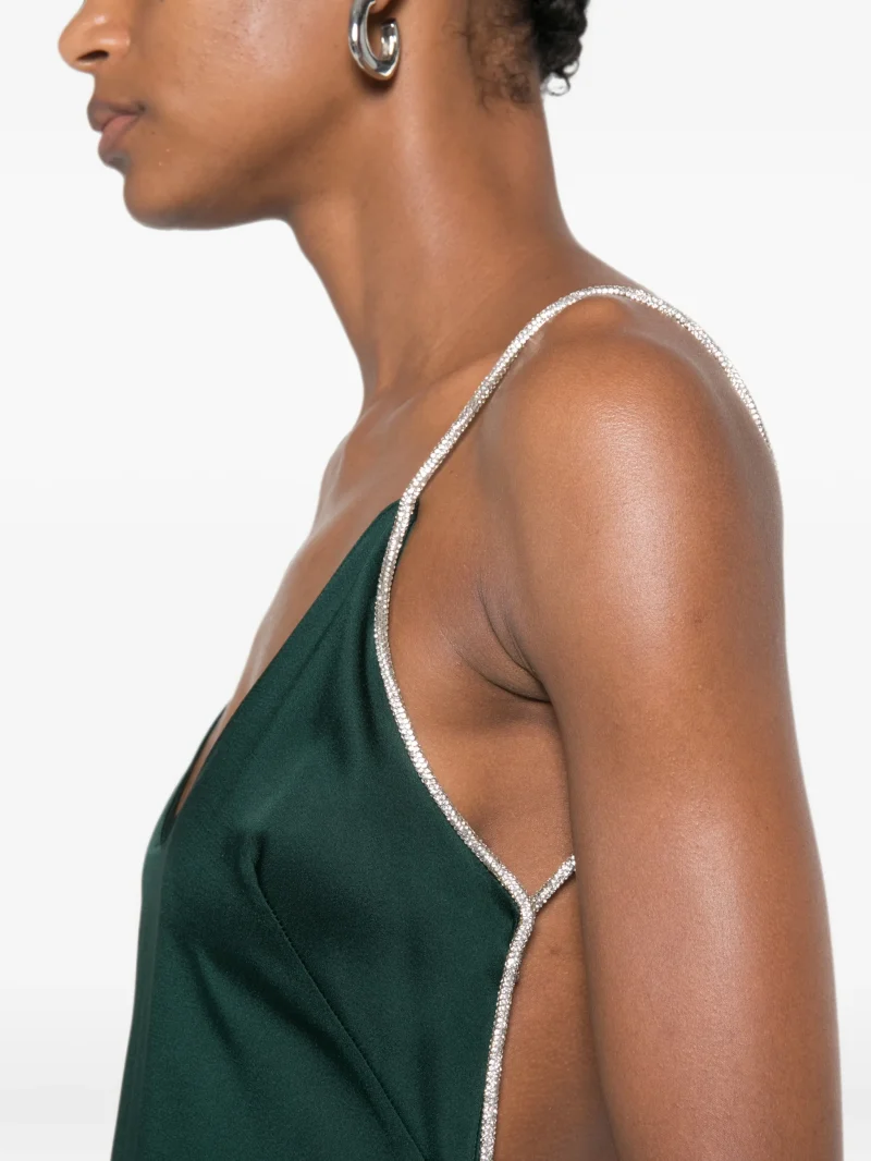 Rochie maxi Tom Ford Crystal-Embellished Backless Gown verde - imagine 4