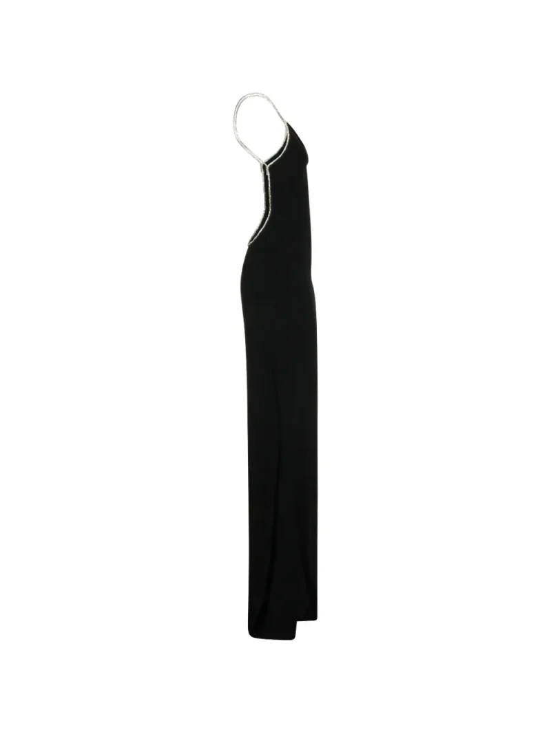 Rochie maxi Tom Ford Crystal-Embellished Backless negru - imagine 3