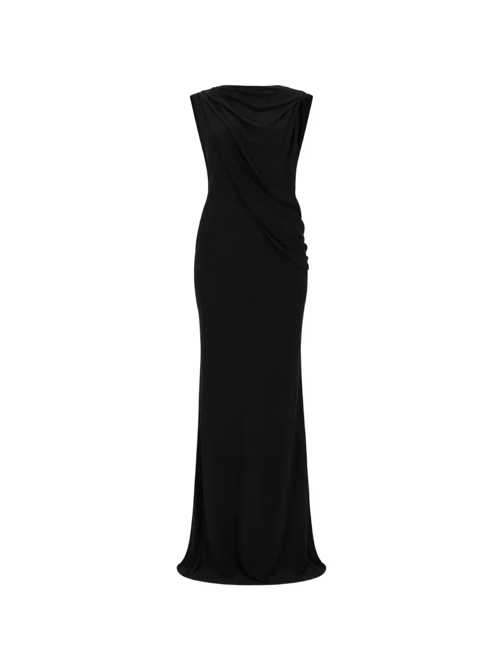 Rochie maxi Tom Ford Draped Floor-Length negru