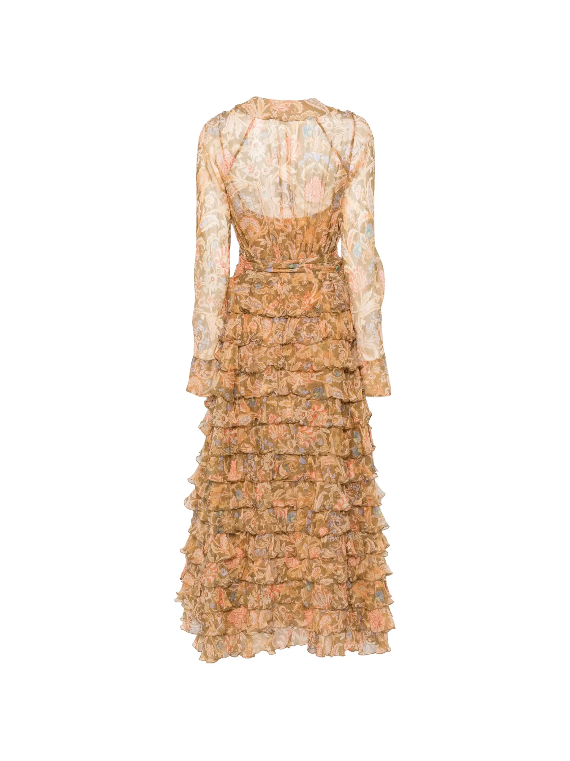 Rochie maxi Zimmermann Ruffled Floral-Print multicolor - imagine 2