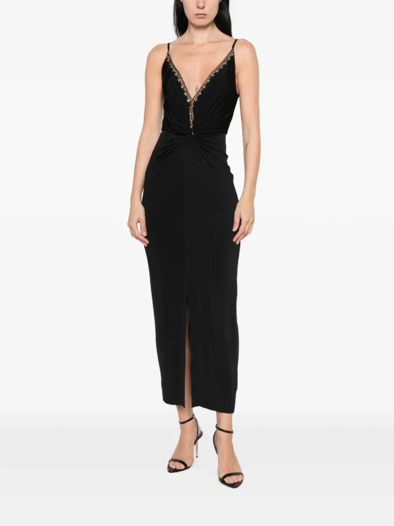 Rochie midi Camilla Leopard Libertine Embellished negru - imagine 3