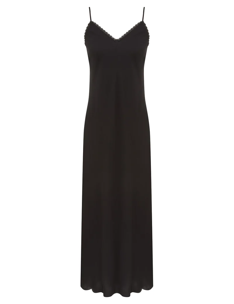 Alternative view of Rochie midi Zimmermann Valiant Embroidered Sheat negru