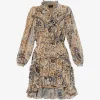 Rochie mini ETRO Paisley-Print Ruffled bej