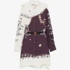 Rochie mini Versace Belted Silk violet
