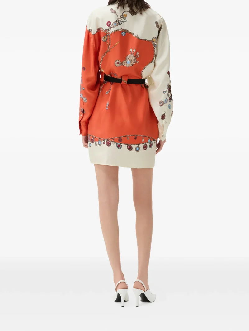 Alternative view of Rochie mini Versace Printed Silk Twill multicolor