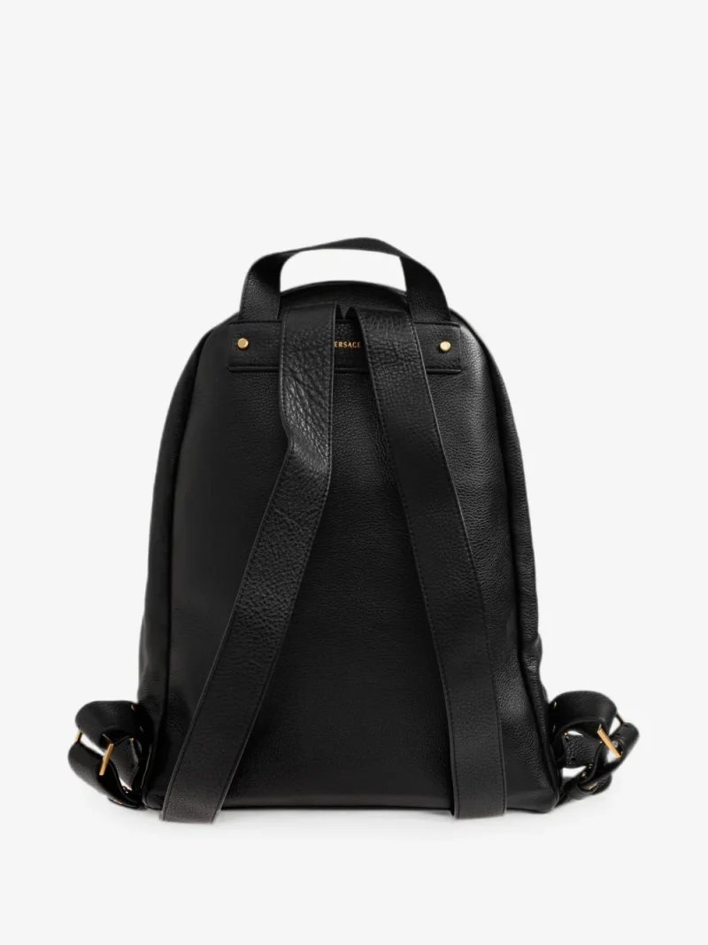 Alternative view of Rucsac Versace Lou Leather Backpack negru