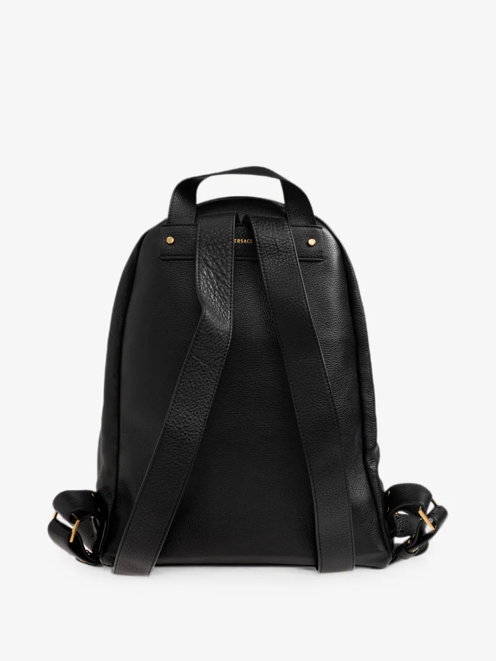 Rucsac Versace Lou Leather Backpack negru - imagine 2