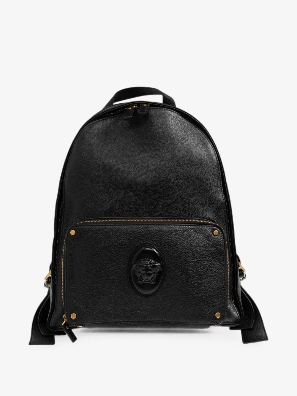 Rucsac Versace Lou Leather Backpack negru