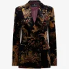 Sacou ETRO Double-Breasted Cotton-Velvet multicolor