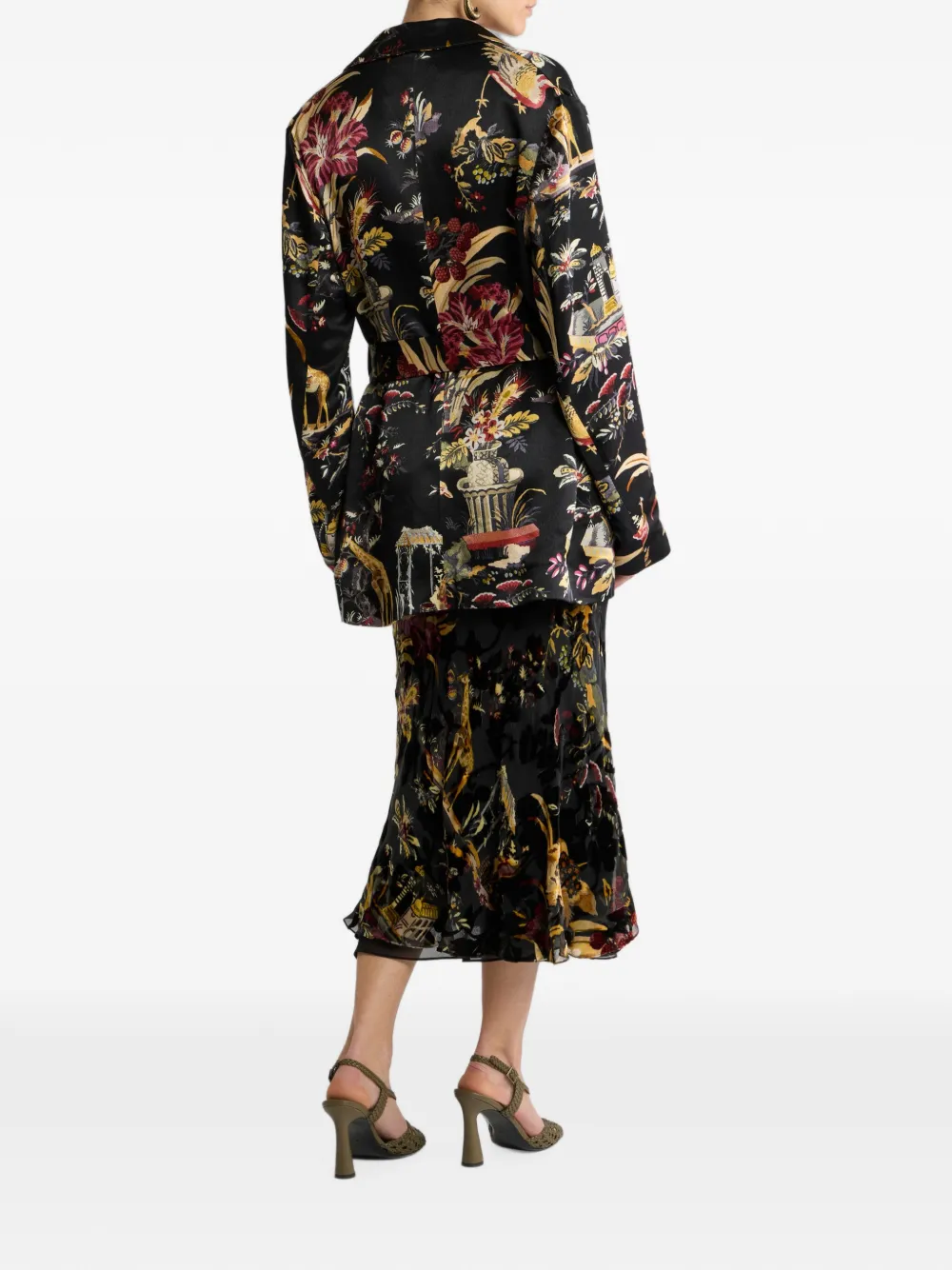 Sacou ETRO Envers Satin multicolor - imagine 2