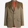 Sacou ETRO Single-Breasted Wool-Blend bej