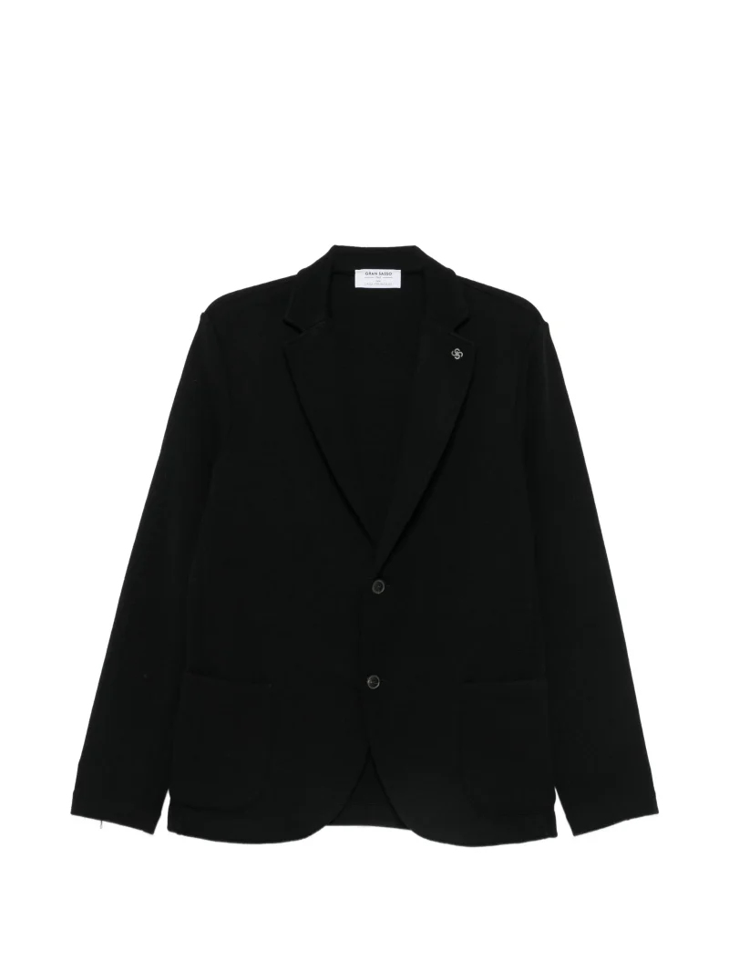 Sacou Gran Sasso Single-breasted negru