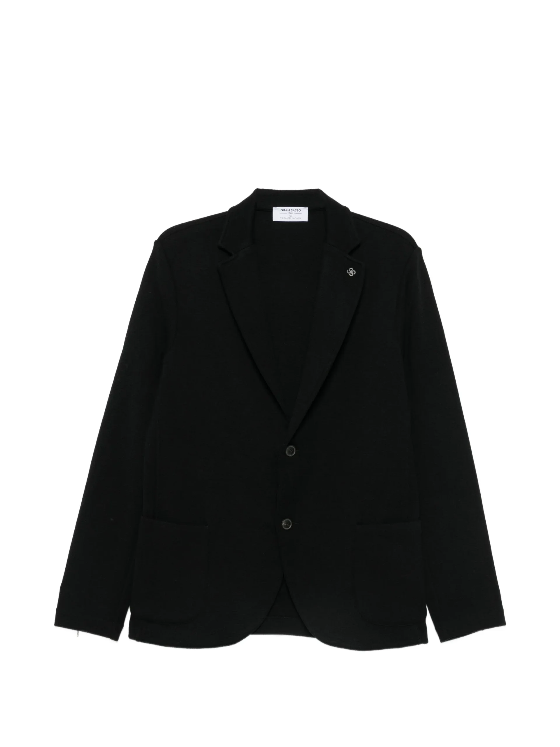 Sacou Gran Sasso Single-breasted negru