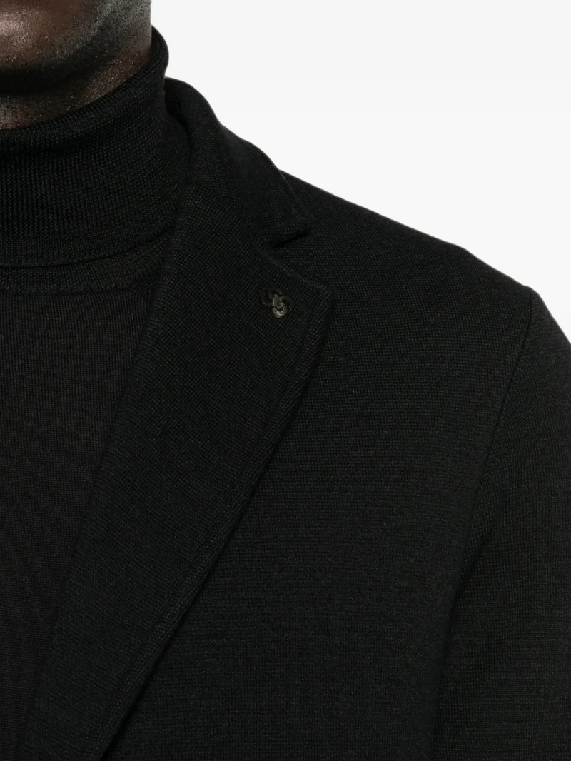 Sacou Gran Sasso Single-breasted negru - imagine 5