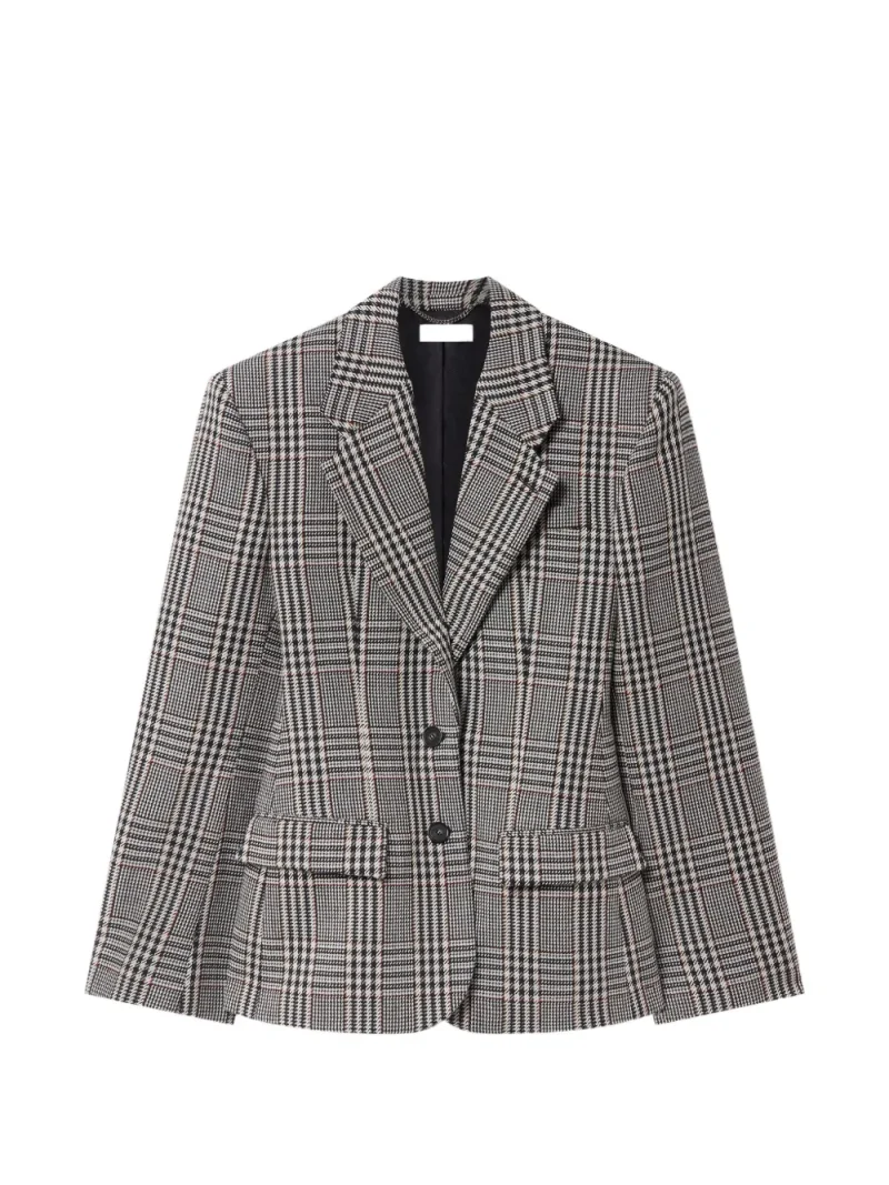 Sacou Stella McCartney Prince of Wales-Check Wool gri