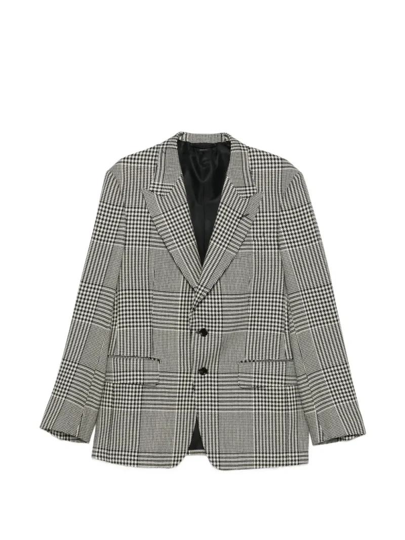 Sacou Tom Ford Shelton Prince of Wales Checked alb