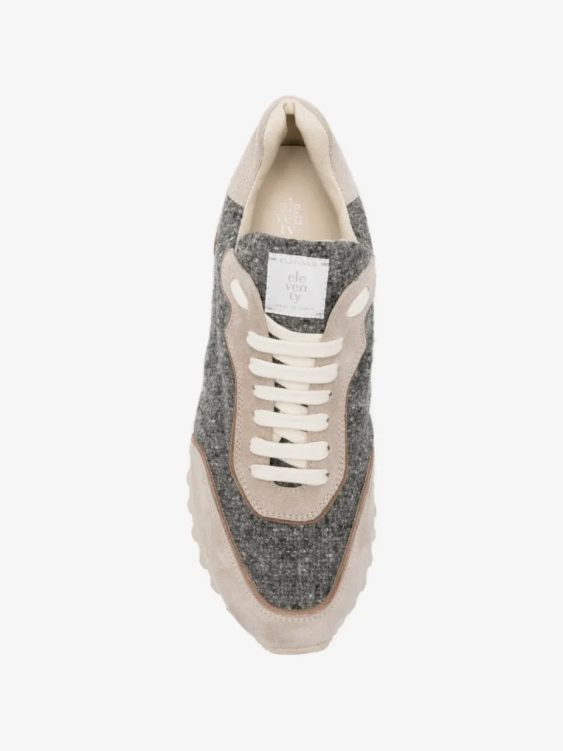 Alternative view of Sneakers Eleventy Panelled Lace-Up bej