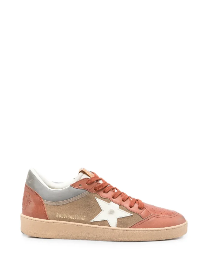 Sneakers Golden Goose Ball Star Panelled portocaliu