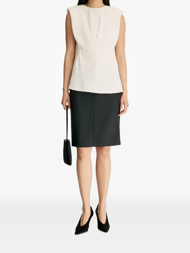 Top LouLou de Saison Pleated bej - imagine 4