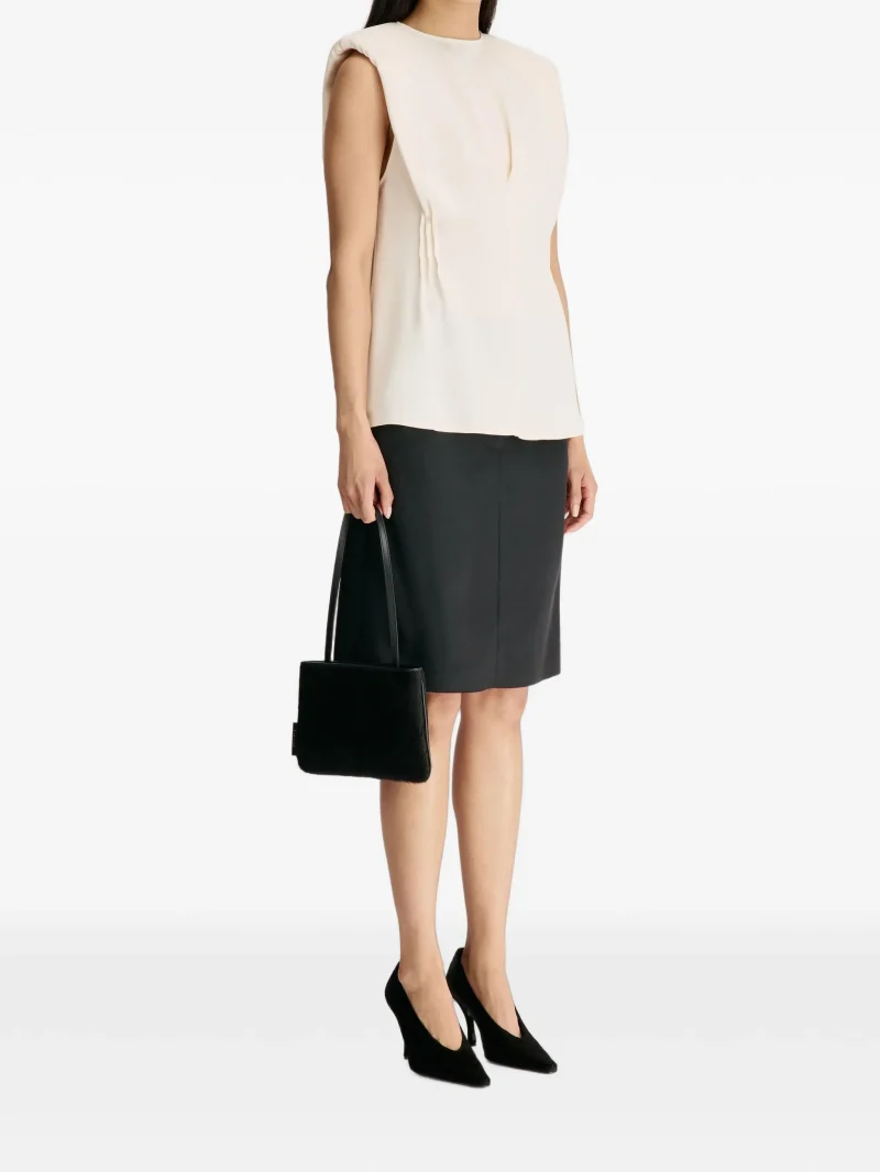 Top LouLou de Saison Pleated bej - imagine 3